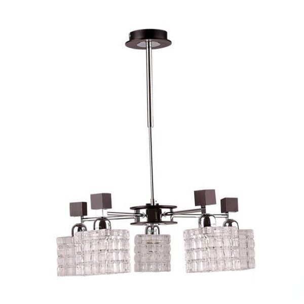 Светильник INL-9200P-05 Chrome wengue wood clear